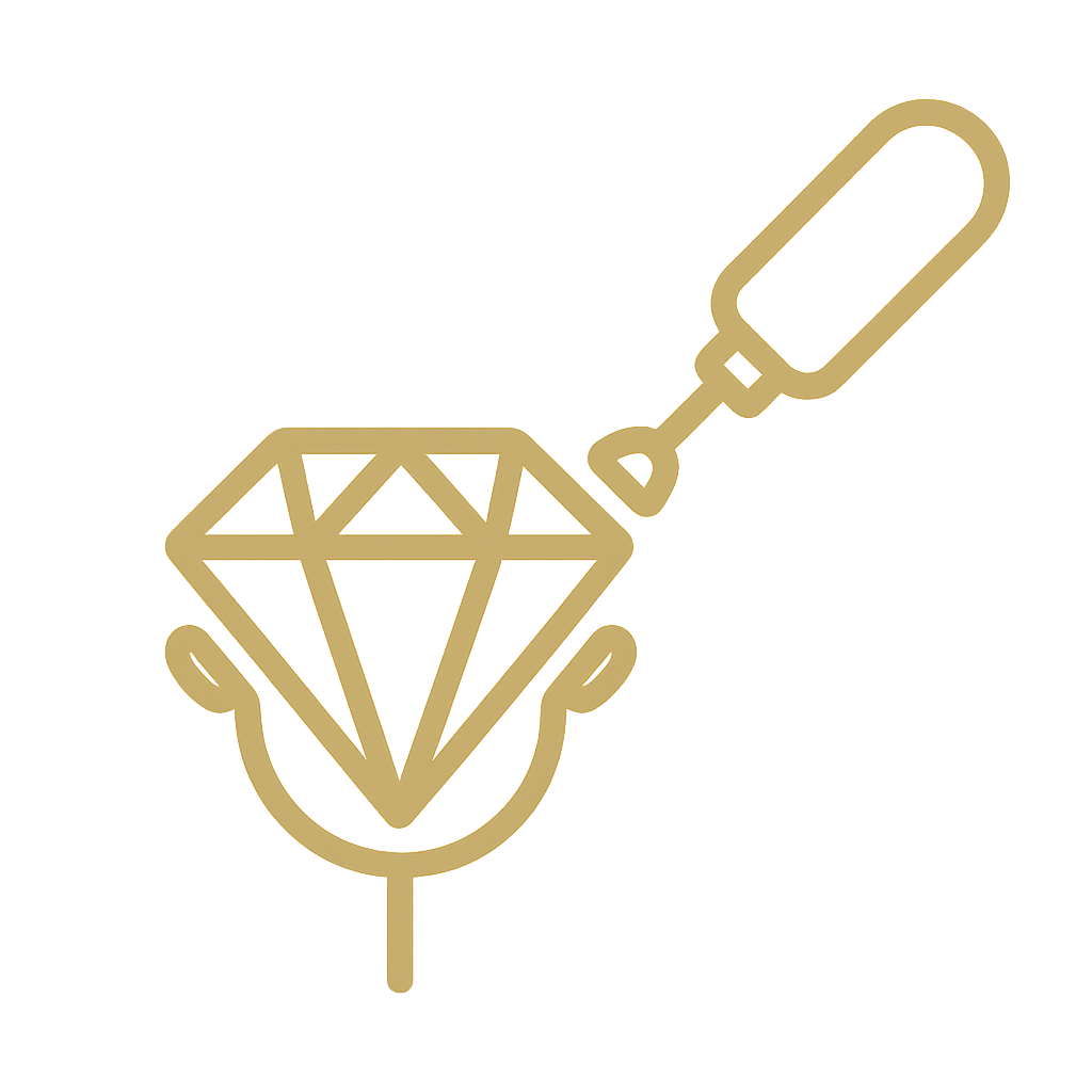 Stone setting icon