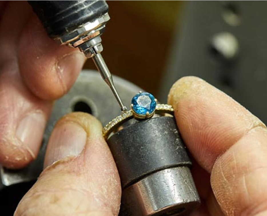Microscope stone setting
